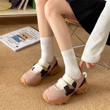 KYLETHOMASW  -  Women's Retro Fashion Casual Thick Soled Mary Jane Shoes New Autumn Versatile Shallow Mouth Comfortable Chunky Single Shoes