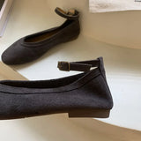 KYLETHOMASW  -  Brand Autumn Women Flat Shoes Ladies Round Toe Mary Jane Shoes Soft Sole Shallow Slip On Ballerinas Shoe Dree Shoes Mule