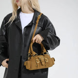 KYLETHOMASW  -  Small PU Leather Shoulder Bags for Women Luxury Designer Trend New Crossbody Bag Females Short Handle Handbags