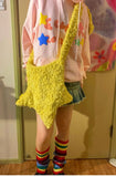 KYLETHOMASW  -  Star Shape Soft Plush Messenger Bag Candy Color Fashion Cross Body Bags Large Women's Shoulder Handbag