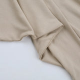 KYLETHOMASW  -  Pure Desire Deep V Neck New Mid-length Mujer Sexy Slim Waist Premium Spice Girls Dress Solid Personalized Ruched Trendy Vestidos