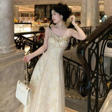 KYLETHOMASW  -  Spring And Summer New Temperament Niche Design High-End Court Style Thin Suspender Dress