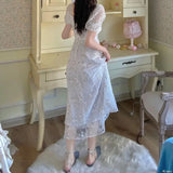 KYLETHOMASW  -  Women's Summer Waist-hugging Style Floral Long Skirt