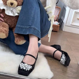 KYLETHOMASW  -  New Women's Shoes Exquisite Imitation Pearl Casual Shoes for Woman Fashion Ballet Flats Shoe Designer Shoes Zapatos Mujer
