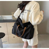 KYLETHOMASW  -  Women's Multi-Pocket Handheld Tote Bag, Simple And Fashionable Shoulder Crossbody Bag, Lightweight And Foldable Shoulder Bag