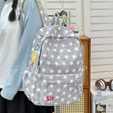 KYLETHOMASW  -  Teen Boys Girls Star Print Backpack New Fashion Large Capacity Casual School Travel Daily Daypack Female Travel Backpacks