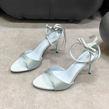 KYLETHOMASW  -  Luxury Female Butterfly-Knot Footwear Pumps Ladies High Heels Shoes Fashion Pointed Toe Women Thin Heels Shoes 2025 New