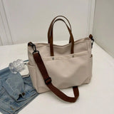 KYLETHOMASW  -  Women's Multi-Pocket Handheld Tote Bag, Simple And Fashionable Shoulder Crossbody Bag, Lightweight And Foldable Shoulder Bag