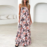 KYLETHOMASW  -  Elegant Graphic Banquet Party Dress Chic Spring Hollow Backless Long Dress Ladies Fashion One Shoulder Swing A-line Dress