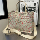 KYLETHOMASW  -  Women Stylish Crossbody Bag Large Capacity Polka Dot/Floral Chic Hobo Bag Adjustable Strap Multi-pockets for Party Vacation