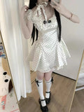 KYLETHOMASW  -  Summer Elegant Polka Dot A-line Slip Birthday Full Dress Sweet France Fashion Designer Kawaii Slim Party Evening Dresses