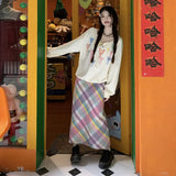 KYLETHOMASW  -  Kawaii Skirts for Womens Spring Summer Women's Clothing  Harajuku Long Skirts for Women Fashion  Y2k Style Womens Clothing