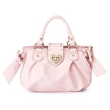 KYLETHOMASW  -  Bow Pink Hand Harajuku Bag Fashi Purse Women Japanese Style Soft Casual Crossbody Ladies Sweet Cute Large Capacity Shoulder Bags