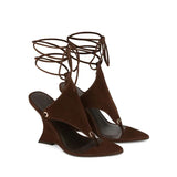 KYLETHOMASW  -  Women's Summer New Coarse High Heels Pinch Toe Fashion Sandals Ankle Strap Sexy Fashion Party Thick Bottom Sandals
