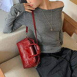 Kylethomasw Korean Sexy Strapless Pleated Gray Long-sleeved T-shirt Women 2024 Autumn New High Street Polka Dot Rhinestone Casual Tops