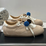 KYLETHOMASW  -  Retro Sporty Thick Bottom Breathable Heightening Shoes Vintage Dequn Round Toe Low Heel Comfortable All Season Women's Shoe