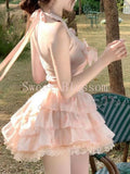 KYLETHOMASW  -  Japanese Fashion Pure Desire Sexy Dress Women New Design Slim Hang Neck Dresses Aesthetic Sweet Party Fairy Clothing Summer