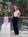 KYLETHOMASW  -  Spring Summer High Waist Casual Suit Pants Women Korean Style Fashion Wide Leg Cargo Pants Female Streetwear Vintage Trousers
