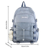 KYLETHOMASW  -  School Bag Aesthetic Students Backbag Large Capacity Knapsack Teenagers Versatile Bookbag Kawaii College Rucksack Daily Backpack
