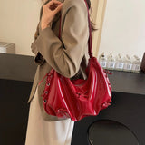 KYLETHOMASW  -  Trend Brand Crescent Bag Women PU Leather Fashion Backpack High Quality Shoulder Bag Adjustable Strap Ladies Solid Crossbody Bag