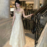 KYLETHOMASW  -  Spring And Summer New Temperament Niche Design High-End Court Style Thin Suspender Dress