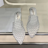 KYLETHOMASW  -  Fashion Pointed Toe Ladies Flats Slippers Female Footwear Sandals Shoes Summer Beach Slides Flats Slippers Shoes For Women Mules