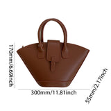 KYLETHOMASW  -  Luxury Designer Shoulder Bag Large Capacity Fashion Handbag Trapezoid Top Handle Bag Fan-Shaped Bucket Bag for Women