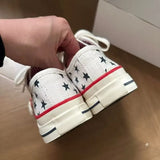 KYLETHOMASW  -  Casual Star Low-Top Canvas Shoes Soft Thick Sole Summer Hot Style Unique Design Breathable Versatile Sneakers
