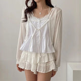 KYLETHOMASW  -  Summer Lace Patchwork Bohemian Women's Tank Tops 2025 New Sleeveless V-neck Sexy Short Vest Shirts for Womens