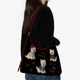 KYLETHOMASW  -  Japanese Sweet Kawaii Dog Print Shoulder Bags Luxury Y2k Aesthetic Letter Design Crossbody Handbags All Match Cute Underarm Bag
