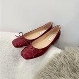 KYLETHOMASW  -  Increase Height 5cm Women Pumps Women Round Toe Bow-knot Sweet Ballet Shoes Office Woman Shallow Mouth Mary Jane Shoes