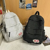 KYLETHOMASW  -  Striped School Backpack Students Mochila  Large-capacity Mochilas Cute Travel Bag Daily Using Bolsas Feminina Backpacks