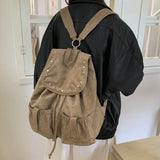 KYLETHOMASW  -  New Women Vintage Casual Backpack Y2k Aesthetic All Match Streetwear Schoolbags Japanese Luxury Design Simple Ins Backpacks