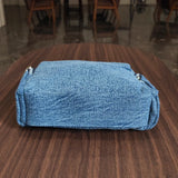 KYLETHOMASW  -  Fashion Rivet ladies Axillary bags Brand design female handbag Light weight blue Denim Women Shoulder Crossbody Bag