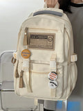KYLETHOMASW  -  Schoolbag Female College Students Retro Simple Computer Backpack Junior High School Student Large-capacity Travel Backpack Male