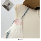 KYLETHOMASW  -  Vacation Spicy Girl Pure Desire Style Floral Camisole Vest Women Summer 2025 Ruffled Edges Loose Age Reducing Top