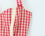 KYLETHOMASW  -  Sexy Red Plaid Print Halter Dress Women Slim Low Waist Spliced Khaki Wood ears Lining Swing Ball Gown Short Dresses Summer Robe