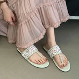 KYLETHOMASW  -  Summer Beach Slides Fashion Round Toe Women Flats Slippers Shoes Female Flip flops Flats Slippers Sandals Shoes For Ladies