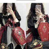 KIylethomasw Harajuku Y2K Messenger Bag Women Gothic Japanese Handle Chain Transparent Handbag Ladies Vintage Mini Backpack Aesthetic