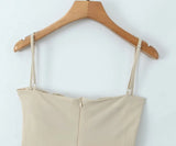 KYLETHOMASW  -  European and American style new slim suspender dress fashionable sexy hot girl pleated skirt