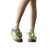 KYLETHOMASW  -  Lightweight Casual Racing Shoes for Women with Hidden Height Increase Breathable Mesh Sporty Sneakers Rubber Upgraded Version