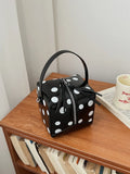 KYLETHOMASW  -  Polka Dot Handbag Personalized Box bags for Woman Small Square Bolsas Portable Bolsos Mujer Shoulder Crossbady Bolsa Sac Femme