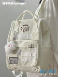 KYLETHOMASW  -  College Style All-match Student Backpack Female Korean Version of The Large-capacity Bag Junior High School Students Backpack