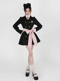 KYLETHOMASW  - School American Style College Style Japanese Upscale Pink Bow Waist Closure Suit Skirt Spring/summer Dress Short Style