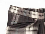 KYLETHOMASW  -  Retro Plaid Mini Skirt Women's New Design Casual Sexy High Waist Pleated Asymmetrical Midi Skirt Street Style Trendy
