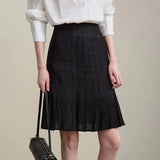 KYLETHOMASW  -  Women High Waist Pleated A Line Mini Skirt Slim Petite Casual College Style Summer Bottoms S 3XL