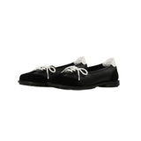 KYLETHOMASW  -  Shallow Sport Ballet Shoes Women Square Toe Round Flat Bottom Cross Tied Mixed Colors Mary Jane Shoes New Fashion Slip on Shoes