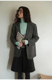 KYLETHOMASW  -  French Style Ruched Vintage Literary Skirt Pleated High Waist All-match Mujer Faldas Slim A-line Preppy Style Casual Solid Falda