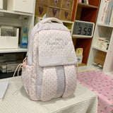 KYLETHOMASW  -  Stripe Polka Dot Mochila Rabbit Ears Bag Student Mochilas Mujer Fashion Backpacks High Capaci Backpack Commuter Bolsas Feminina