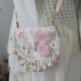 KYLETHOMASW  -  Rose Flower Bag Shoulder Crossbady Bags for Woman Personalized Bolsa Original Bolsos mujer Travel Bolsas Lolita Sac Femme